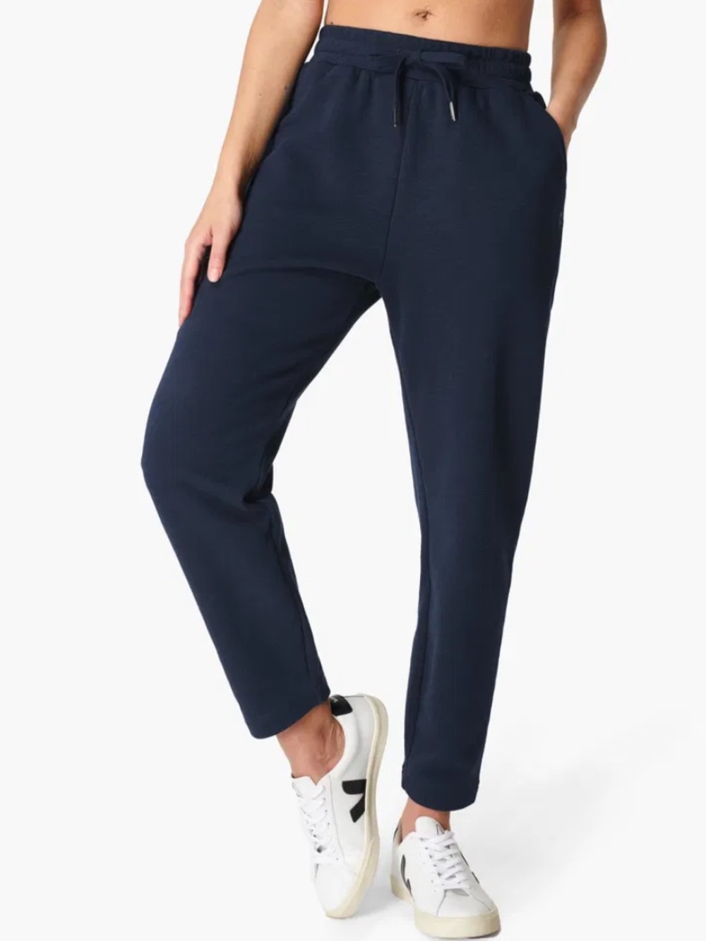 Sweaty‎ Betty Womens Essential Tapered Sweatpants Joggers Size Small Blue